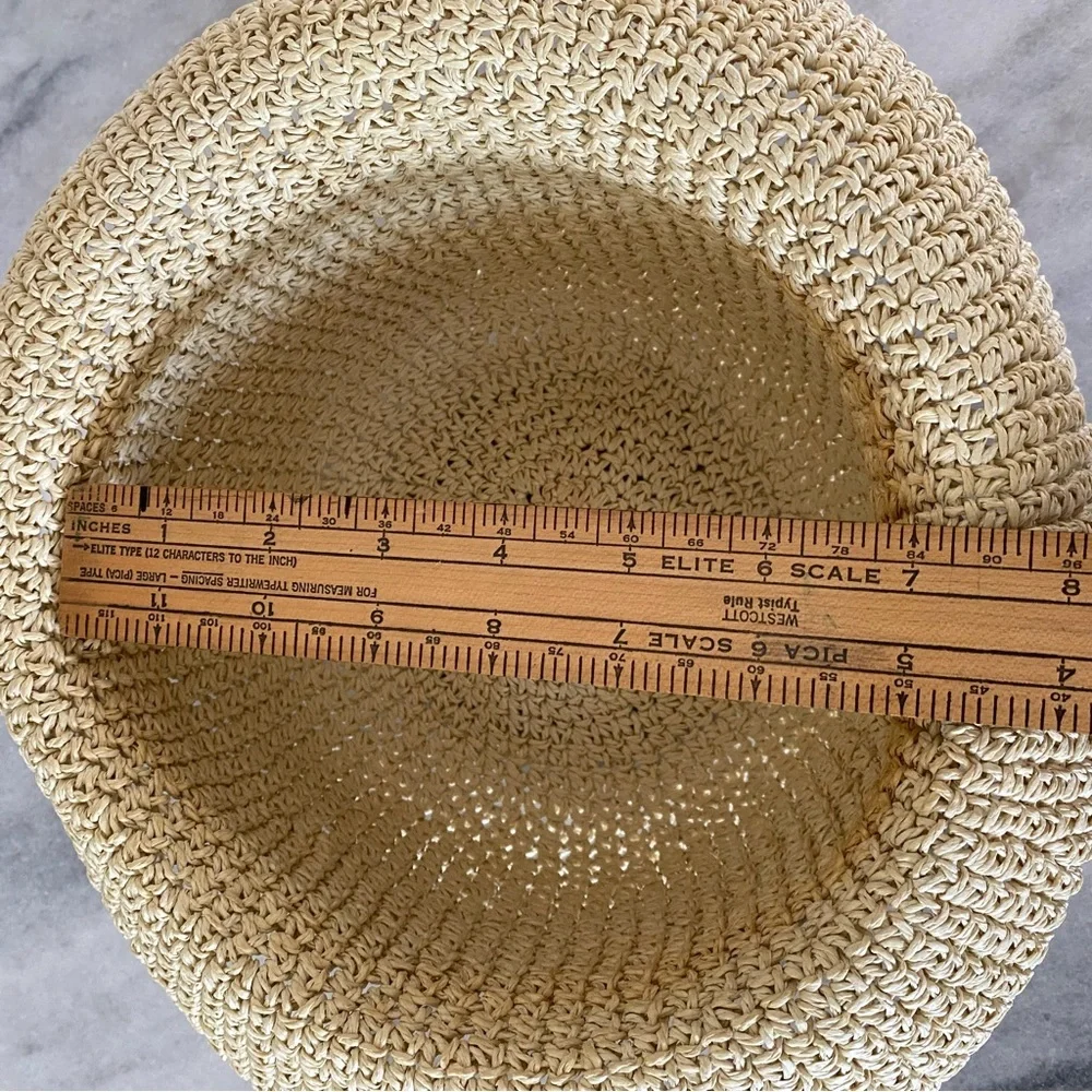 Cream Beige Straw Hat Gorgeous Summer Hat Sun Hat Beach Hat Neutral Color Hat